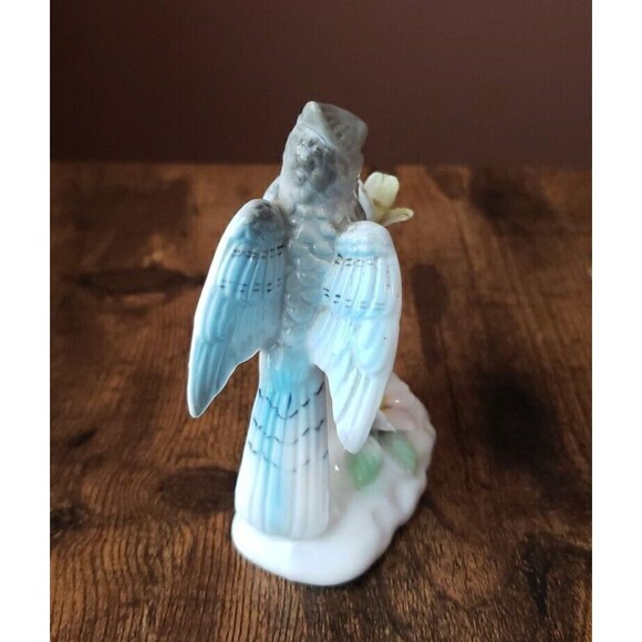 Vtg Ardalt Lenwile BLUE JAY Bird Figurine Verithin Porcelain Small Japan 6868 - Picture 5 of 13
